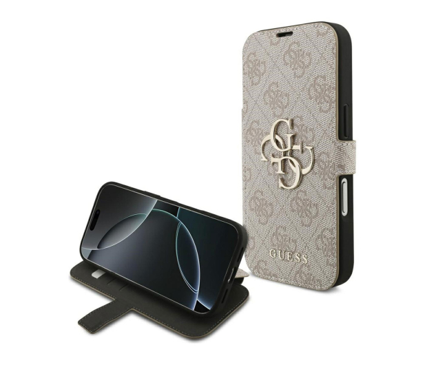 Guess Book 4G Metal Logo do iPhone 17 Pro różowy - 1365522 - zdjęcie